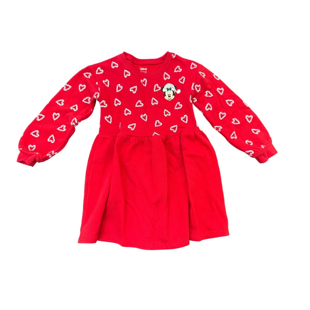 Disney Jumping Beans Red Heart Minnie Mouse Dress Girls‎ 5T